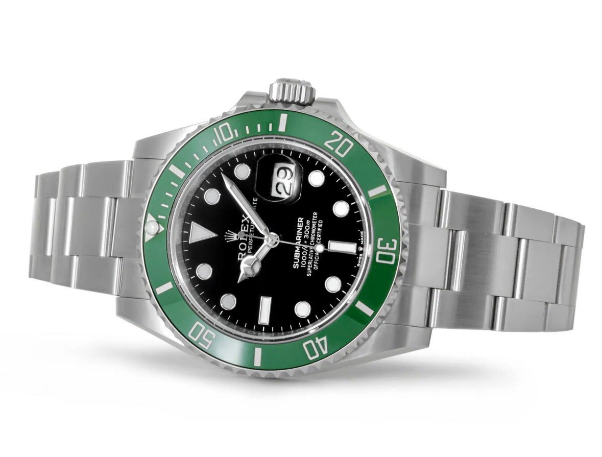 Rolex Submariner Green Bezel Luxury Watch for Men | Premium Stainless Steel Dive Watch