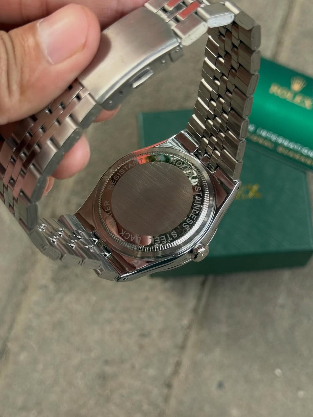 Luxury Stainless Steel Watch with Premium Box & Warranty Card | Elegant Men’s Wrist Watch Gift Set