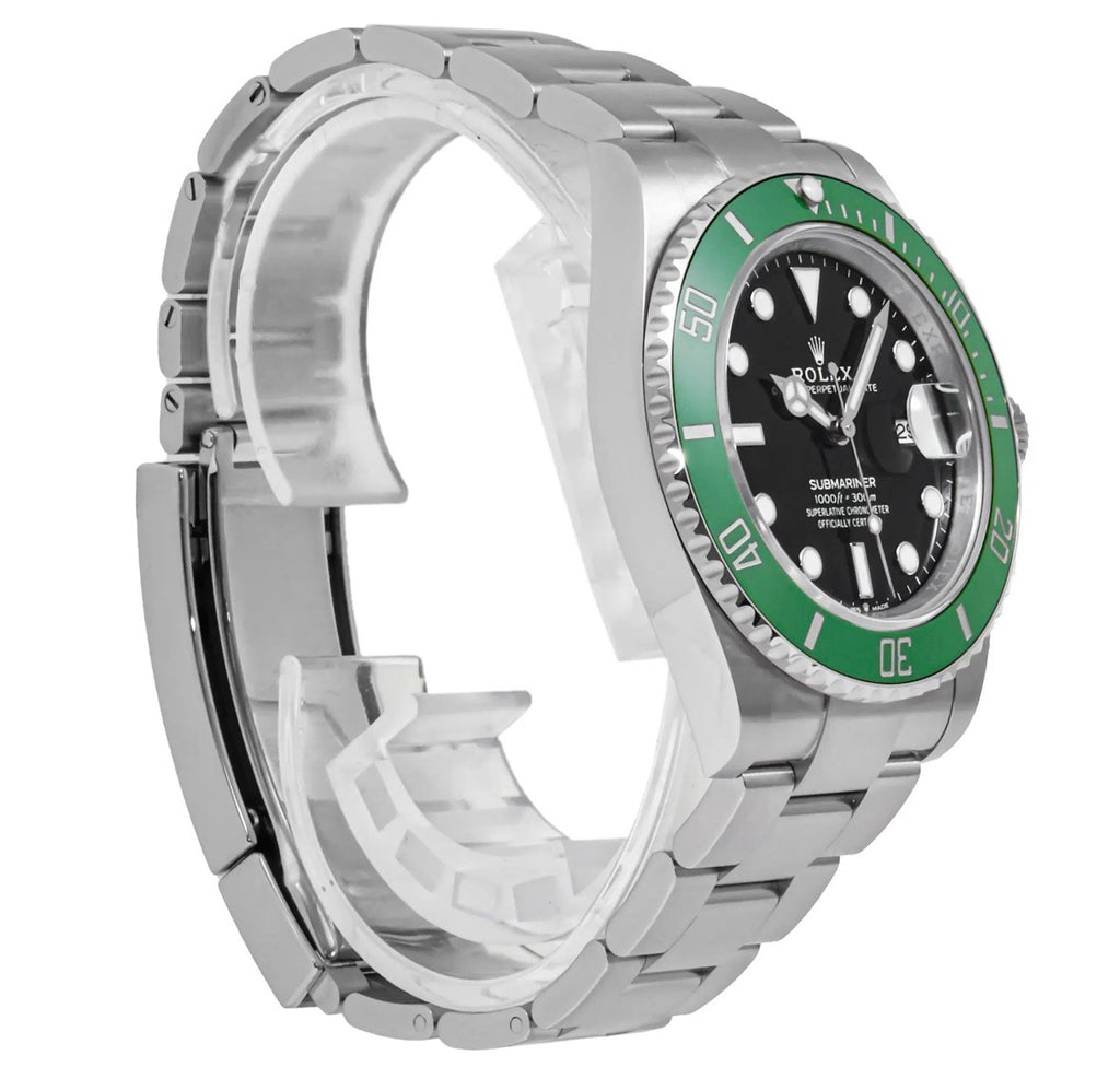 Rolex Submariner Green Bezel Luxury Watch for Men | Premium Stainless Steel Dive Watch