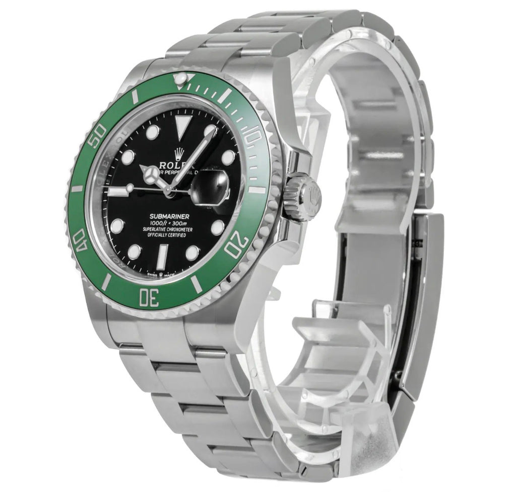 Rolex Submariner Green Bezel Luxury Watch for Men | Premium Stainless Steel Dive Watch