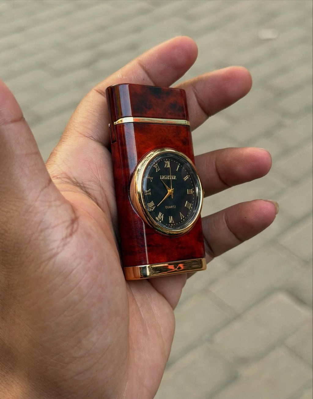 Luxury Vintage Lighter Watch for Men – Dual Function Pocket Watch & Gas Lighter | Premium Retro Design