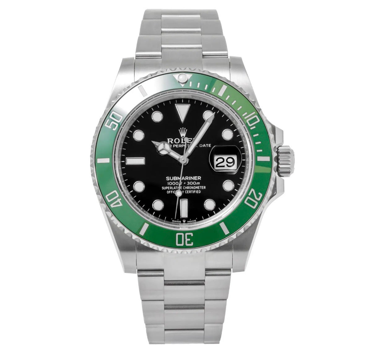 Rolex Submariner Green Bezel Luxury Watch for Men | Premium Stainless Steel Dive Watch